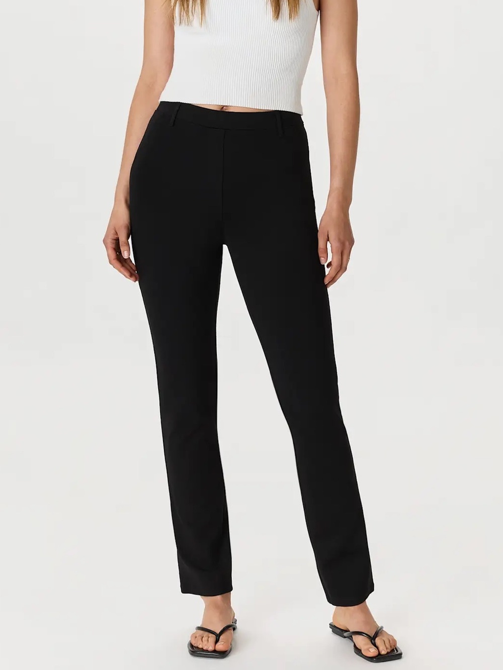 QUINCE nwt Women’s Black Ultra Stretch Ponte Straight-Leg Pants